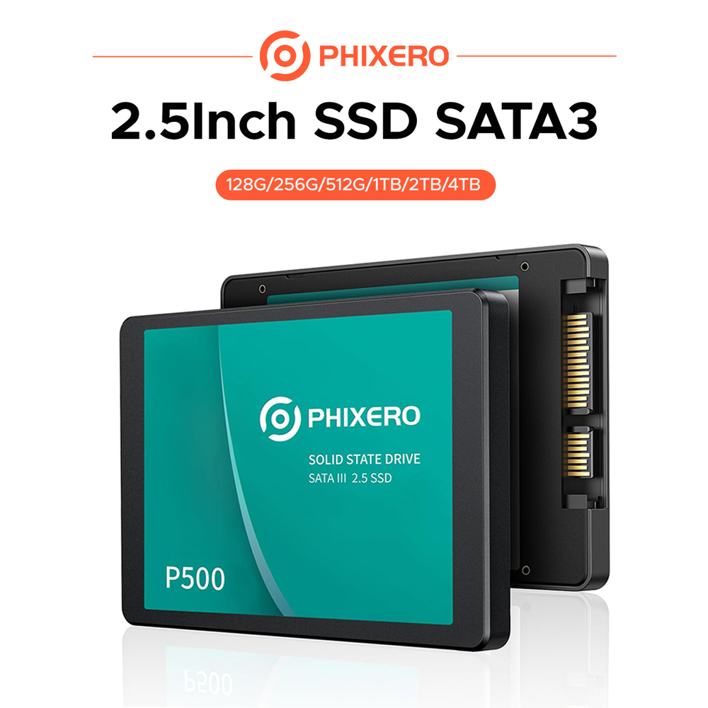Ssd 500Gb - PHIXERO SSD SATAIII 128G/256G/512G/1TB/2TB/4TB AHCI con