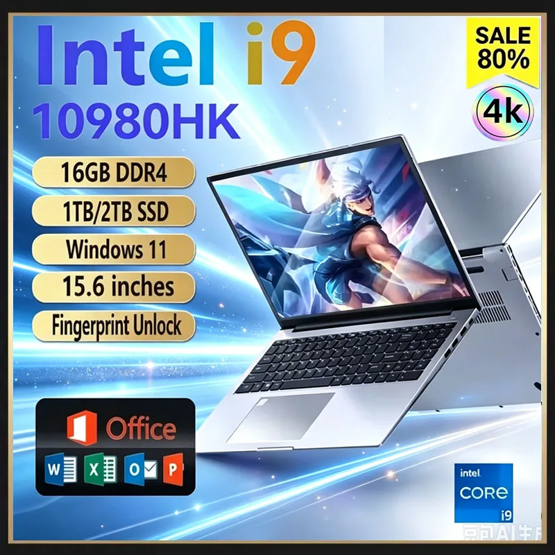 M.2 Ssd - Laptop portatile da 15,6 pollici, processore