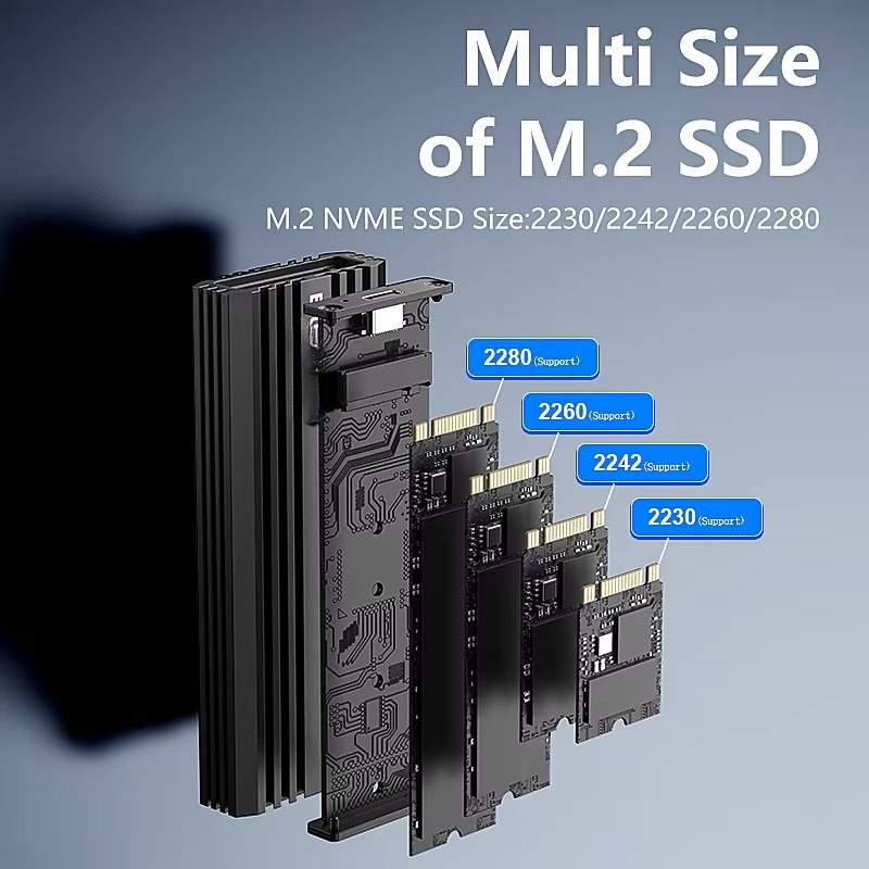 Nvme Ssd - EE1 Case Esterno in Alluminio per