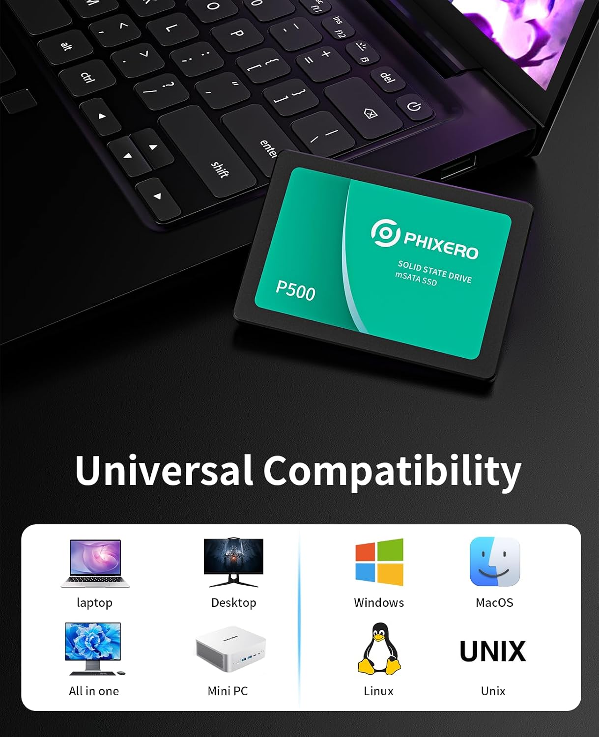 PHIXERO SSD SATAIII 128G/256G/ - Ssd 500Gb recensione e prezzo