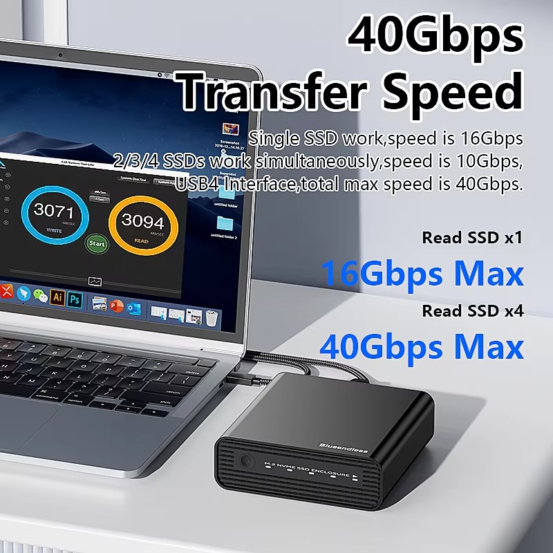 Box esterno in alluminio M2 a  - Nvme Ssd recensione e prezzo